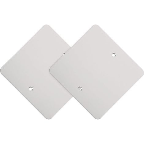 Cache Prise Électrique Résistantes aux Rayures en Acier Inoxydable Argenté, Lot de 2 Pièces pour Application Domestique et Remplacement Mural (1/5)