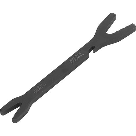 C45 Stahl-Winkel-Kombinationsschlüssel, Doppel-Y-Kopf, 6-25 mm, schwarzes Handwerkzeug für Reparatur- und Wartungsarbeiten. (1/5)