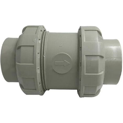 Diamètre(40mm)étanche Lmell gris clapet anti-retour en ligne pour machine à laver