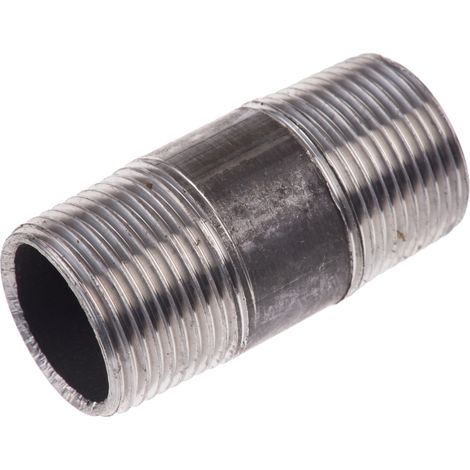 Mamelon BSPT 3/4" mâle x BSPT 3/4" mâle, Noir ( Prix pour Paquet de 5 ) (1/2)