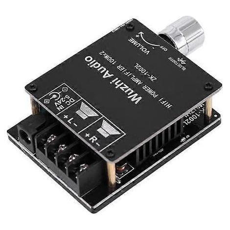 Ecleanfy - -1002L MINI Amplificateur de puissance numérique audio sans fil Bluetooth 5.0 DC 5-24V stéréo 100Wx2 Bluetooth-Perfet (1/5)