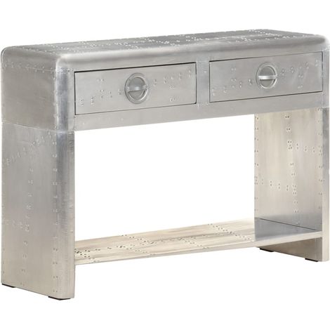 Aparador de aviador de metal 110x35x75 cm vidaXL