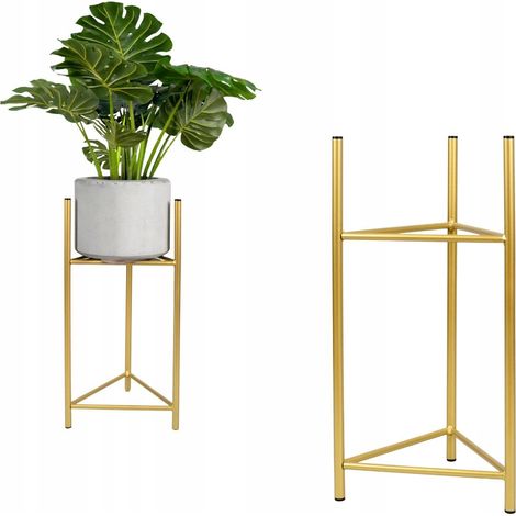 Soporte para maceta de metal dorado Loft Lizio L MAX. Maceta de 30,5 cm. (1/5)