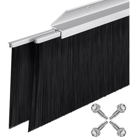 135° Reinforced Double Brush Door Seal - 880mm (Pack of 2) (1/5)