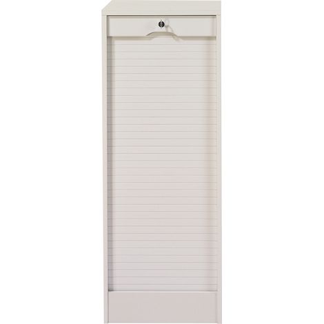 Classeur à rideau contemporain H 108 cm Hilda