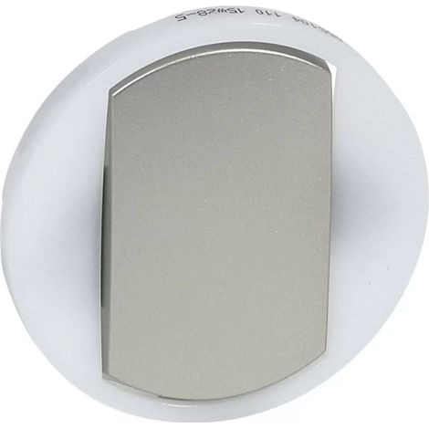Legrand 065104 - Hubcap - VV / Pusher with luminous crown - wide titanium finger
