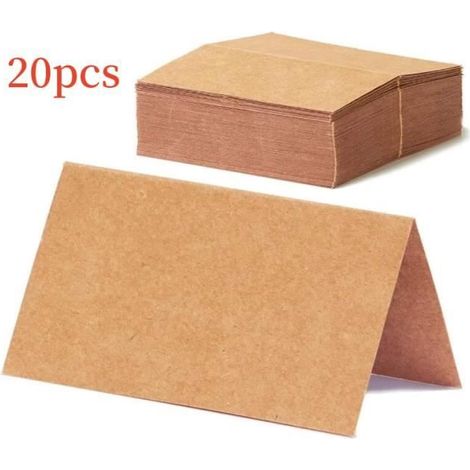 HONORNIC - Marque place,20 marque places de mariage,carte de placement de numéro de table pliable,carte de message,pour événement,célébration (1/4)