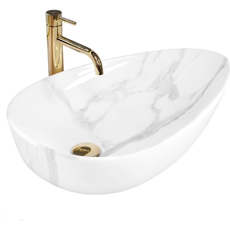 Countertop Basin REA Greta 65 Bianco Shiny (1/5)