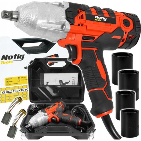 AVVITATORE ELETTRICO A IMPULSI PER RUOTE 650W 750Nm 1/2"" POTENTE CON SET DI BUSSOLE