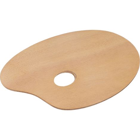 Palette en bois ovale vintage pour peinture huile et acrylique, plateau de peintre en bois idéal pour artistes. (1/5)