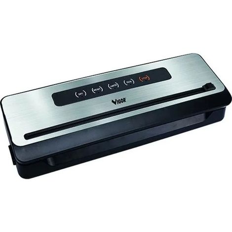 Vigor, Macchina Sottovuoto, 100W, Acciaio INOX, Aspirazione e Saldatura Automatica