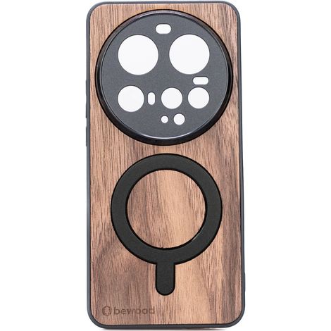Custodia in legno Bewood per Xiaomi 15 Ultra NOCE AMERICANO con MagSafe (1/2)