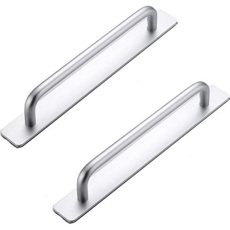 Poignée de porte et fenêtre en allid'aluminium porte en bois poignée de fenêtre (2 pièces argent)