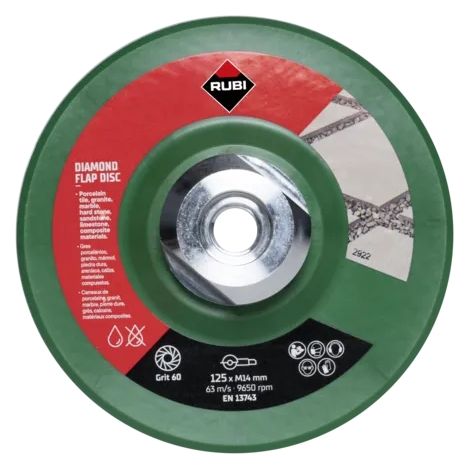 Diamant-Lamellenschleifscheibe 50/60 Ø125MM RUBI - 32937