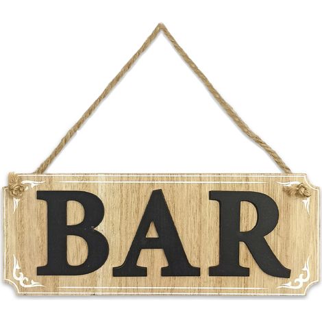 Plaque à suspendre bar (1/2)