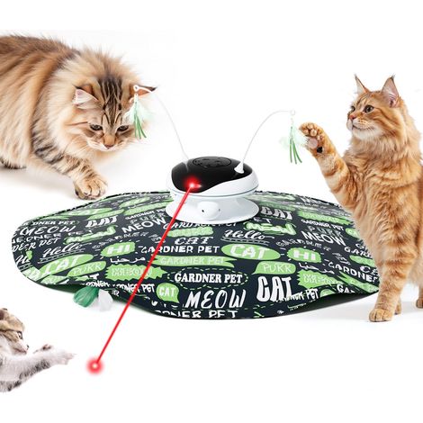 Pet Jouet Interactif pour Chat 5-en-1 Rechargeable, Vert - MMCD-ZGL-04841 (1/5)