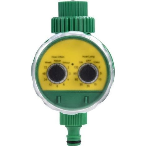 Contrôleur d'irrigation de jardin de minuterie d'arrosage électronique automatique multifonctionnel à deux cadrans-GUA (1/4)