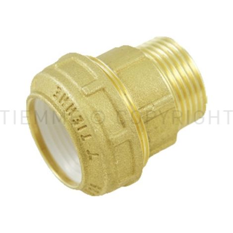 Raccordo dritto maschio con ogiva in resina acetalica iso 228 tiemme 3430002