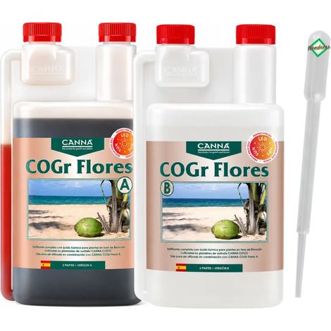 Canna COGr Flores A B 1 L engrais de floraison COGr substrat de coco engrais pour plantes