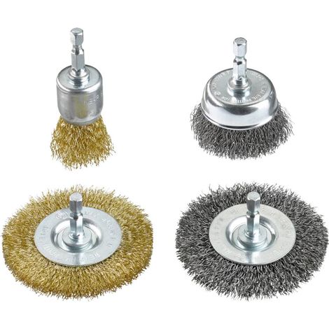 kwb Jeu de brosses métalliques pour perceuses 597520 4 pc(s) (1/3)