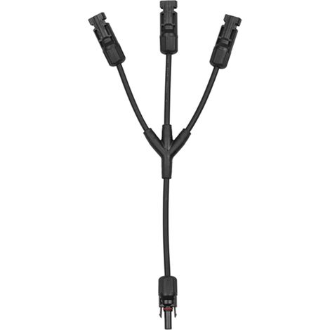 Adaptateur de câble solaire en Y 3 voies, connecteurs parallèles étanches IP67, raccord PV mâle femelle auto-verrouillant, prolongateur 12AWG pour panneau photovoltaïque (1/2)