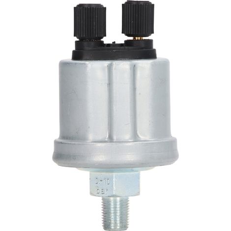 Capteur de pression d'huile en alliage d'aluminium stable, double tête, finition mate, pour générateur VDO, filetage 1/8 NPT, 0-10 bars (1/5)