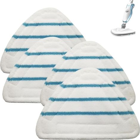 4 Lingettes Reutilisable Vapeur Triangulaires Lavables Remplacement Microfibre Nettoyage des Sols Tête pour Balai à Vapeur Nettoyage à Vapeur (1/4)