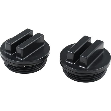 2 Bouchon d'hivernage pour piscine – Compatible filtres Hayward et Pentair – Résistant aux températures froides-noir (1/5)