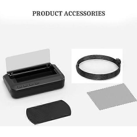 Rétroviseur projecteur de vitesse GPS OBD2 C100 pour voiture, affichage tête haute embarqué, ordinateur de bord, accessoires électroniques automobiles (1/5)