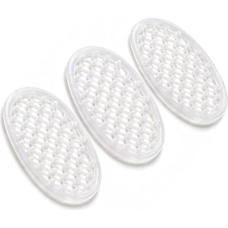 Pack of 3 Shower Soap Dishes, Hollow Self-Draining (Box) (1/5)