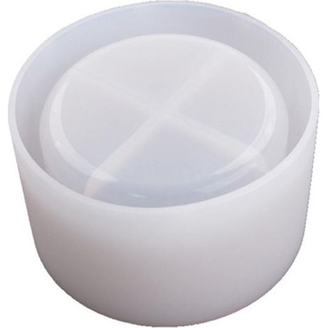 Moule en silicone rond pour pots de succulentes DIY en résine époxy - Art floral et cristal