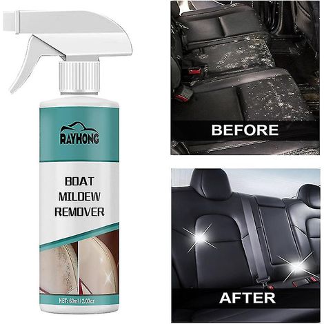 Nettoyant anti-moisissure pour voiture, spray efficace intérieur auto, détachant habitacle, produit ménager polyvalent, élimine taches et odeurs, usage domestique multi-surfaces. (1/5)
