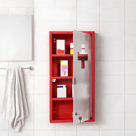 Meuble de salle de bain en stahl Sicherheitsglas 30 x 12 x 60 cm (1/5)