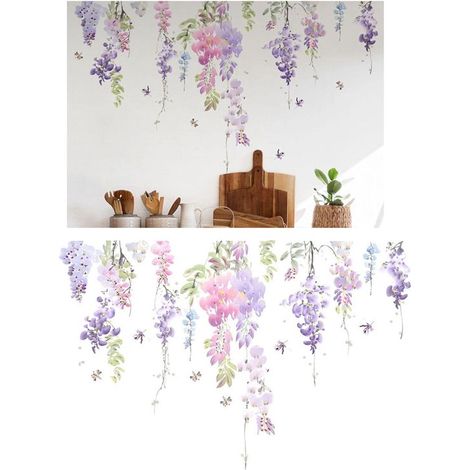 Adesivi murali, adesivi floreali, decorazioni murali, adesivi murali floreali, decorazioni murali, decorazioni per pareti, adesivi murali per soggiorno, adesivi murali per camera da letto, adesivi mur (1/5)