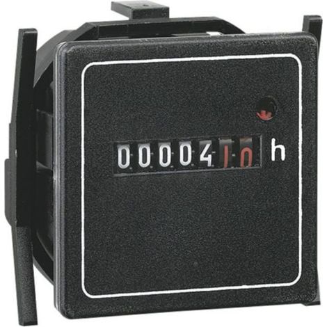 Compteur horaire totalisateur 200V à 240V - 50Hz - 48x48mm - LEGRAND