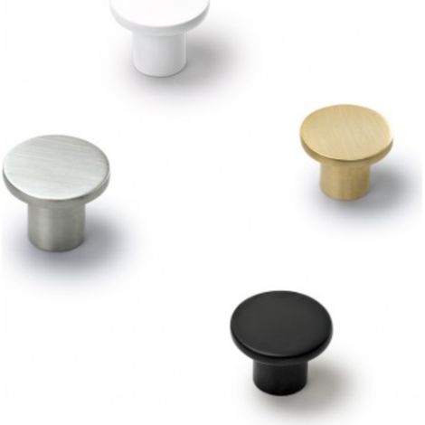 Bouton métal Disc - diamètre 33 mm - finition noir - JUAN JOSE VERGES/ACDE