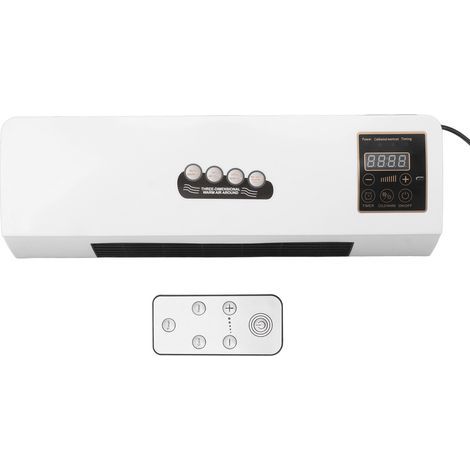 Eosnow – Petit chauffage électrique portable mural – 1800W – Fonction froid et chaud – Modèle tactile pour salle de bain et chambre (1/5)