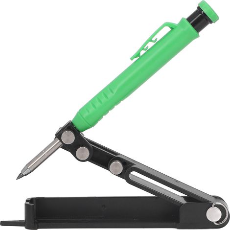Multifunktions-Anreißstift zum Selbermachen von Formen, Schreiner-Anreißstift mit 6 Nachfüllminen für die Holzbearbeitung (1/5)