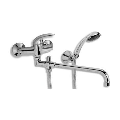 Novaservis Metalia 55 - Robinetterie de baignoire murale complète, chrome 55036,0 (1/2)