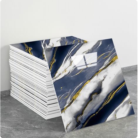 (10 Stück, 30×30 cm, Q059) Selbstklebende Wandaufkleber für Fliesen, Marmorstruktur, Wanddekoration, PET-Material, geeignet für Küchen, Badezimmer, Kamine und Waschküchen.