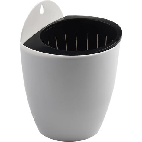 Jardinière suspendue verticale en plastique à arrosage automatique avec panier intérieur pour jardin (1/5)