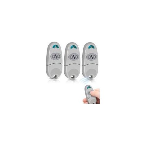 3Pcs Telecommande Portail 433.92 MHz, Télécommande de Portail, 2 Boutons, Télécommande Porte de Garage, Bip Portail Remote Control Badge Portail (1/5)