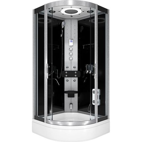 Komplettdusche Duschkabine Fertigdusche Dusche D58-53T1 90x90 cm ohne 2K Scheiben Versiegelung (1/5)