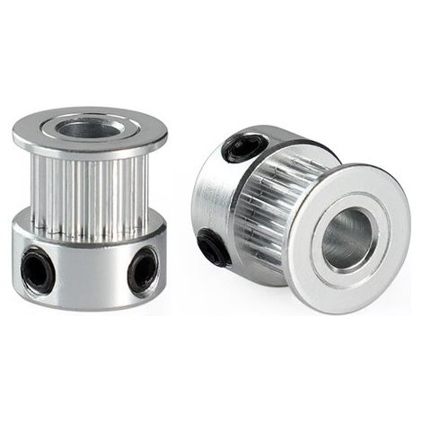 Zahnriemen-Kettenrad, 16 Zähne, 5 mm Bohrung, Aluminium, für 3D-Drucker, 6 mm Breite (10 Stück) (16 Zähne, 5 mm Bohrung) (1/2)