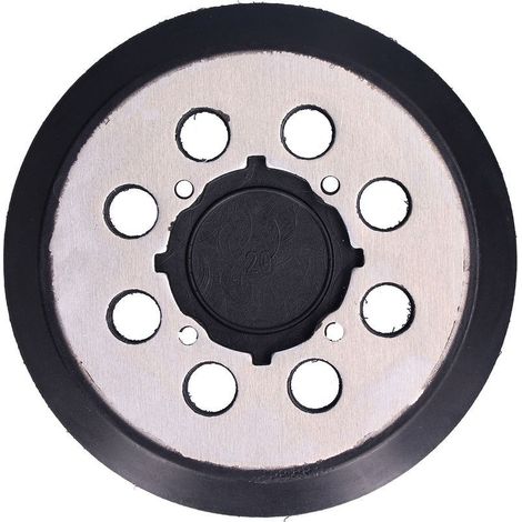 GARRYFIZH Plaque arrière de polisseuse 5 pouces 8 trous en alliage d'aluminium noir adaptée au polissage de finition de ponceuse électrique (1/5)