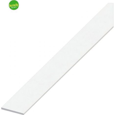 Barra piatta Alfer Aluminium 20 x 2 mm in alluminio bianco 1 metro