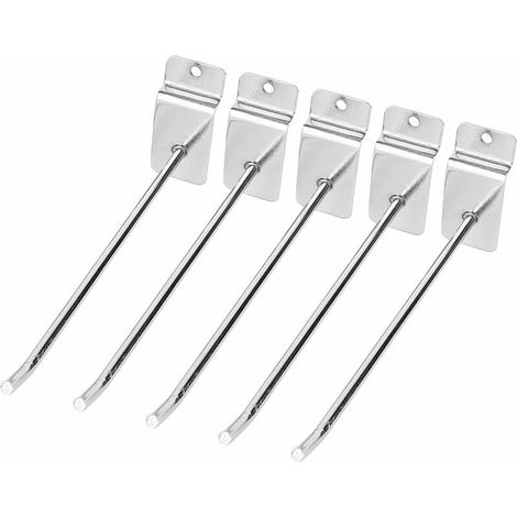25PCS Crochets Support affichage mural Crochet suspendu en acier inoxydable pour supermarché 20cm (1/5)