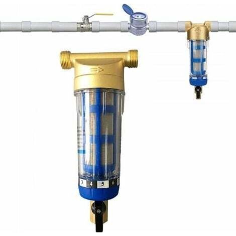 Filtre à sédiments réutilisable - Filtre réutilisable - Préfiltre à eau - Filtre à sédiments - Préfiltre micron - Accessoire purificateur d\'eau - Pour tuyau d\'eau de puits - Filtre à sédiments( 1/2" (1/4)