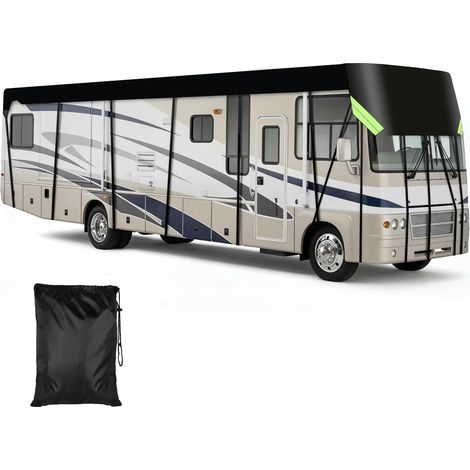 Caravan Cover 7.5 x 3 m Waterproof Sun Resistant Weatherproof Camper Travel RV Roof Cover Tarpaulin 210D Oxford Fabric (1/5)