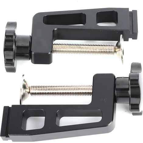 Set aus 2 Holzbearbeitungsklemmen, aus Aluminiumlegierung und Edelstahl, Typ 45/75 (1/5)